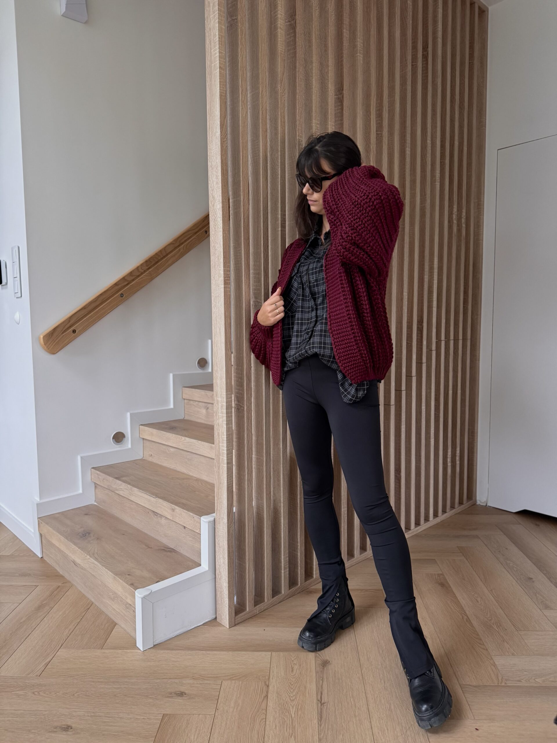 Koszula w kratę - czarny - obrazek 7