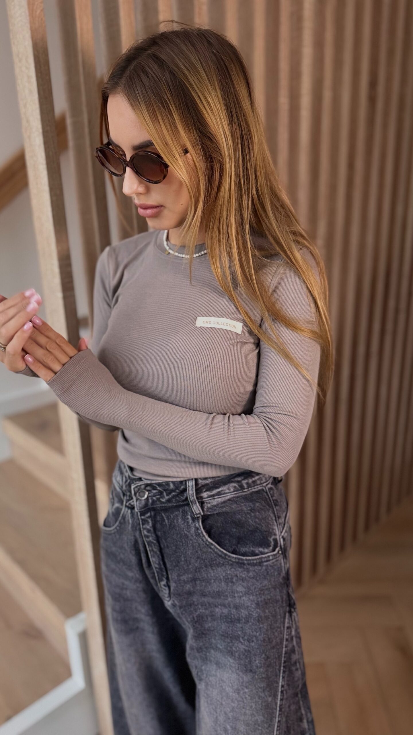 Bluzka - szary - obrazek 3