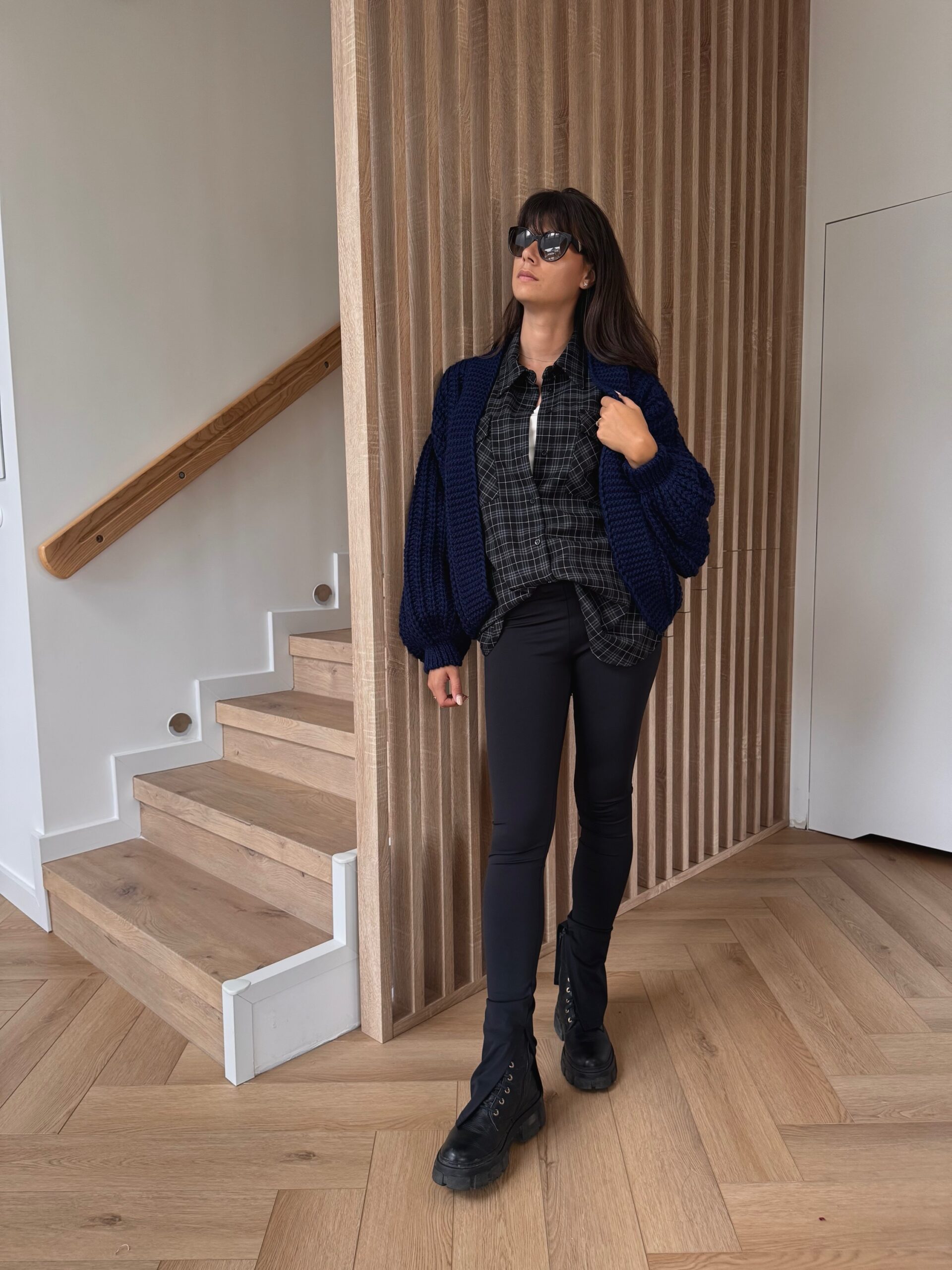 Koszula w kratę - czarny - obrazek 11