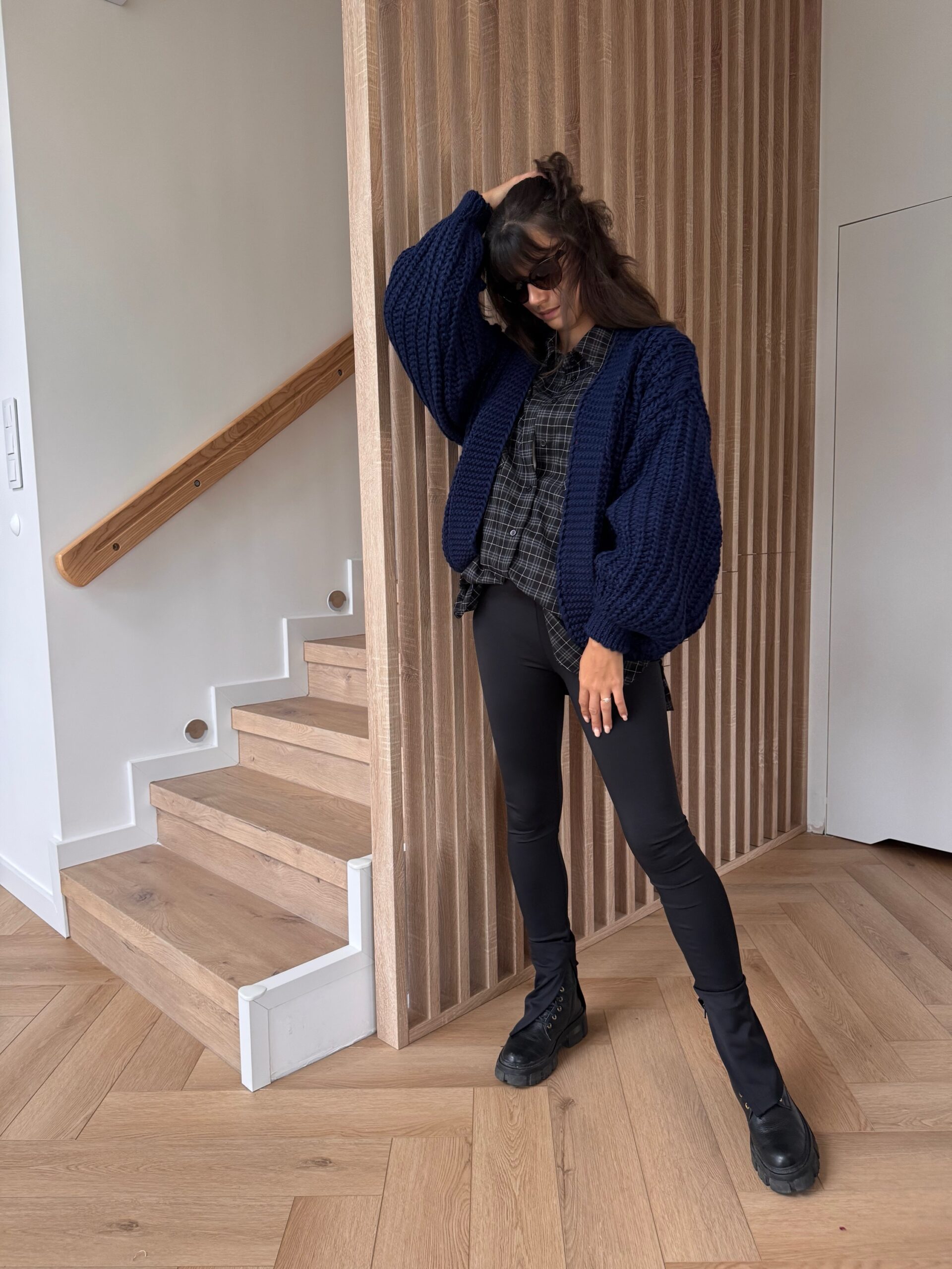 Koszula w kratę - czarny - obrazek 10